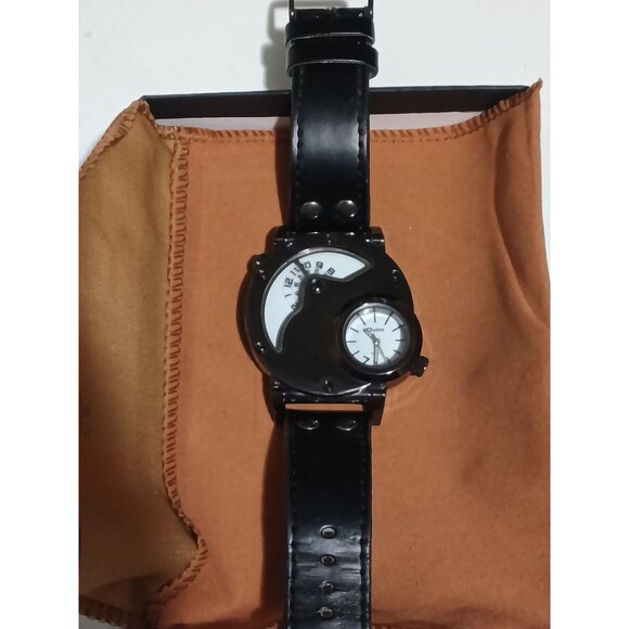 Oulm Accessories - OULM Watch 9591 Dual Time Dials Military Quartz Black Face Needs Repairs/Battery